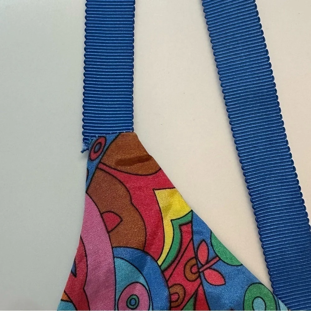 TIBI Colorful V-Neck Floral/Paisley Print Tank Top Size 4
